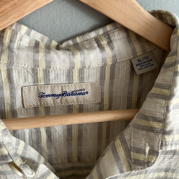 Tommy Bahama Men’s Pixel in Paradise Camp Shirt Silk Cotton Blend Size XL - Picture 4 of 10